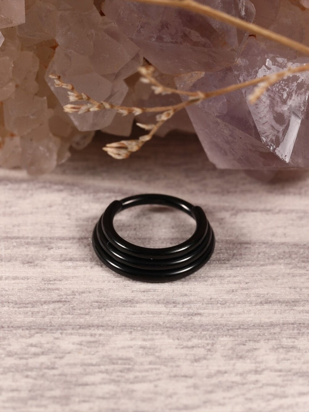Triple Stack Septum Clicker 16g/10mm Surgical Steel